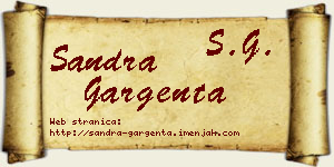 Sandra Gargenta vizit kartica